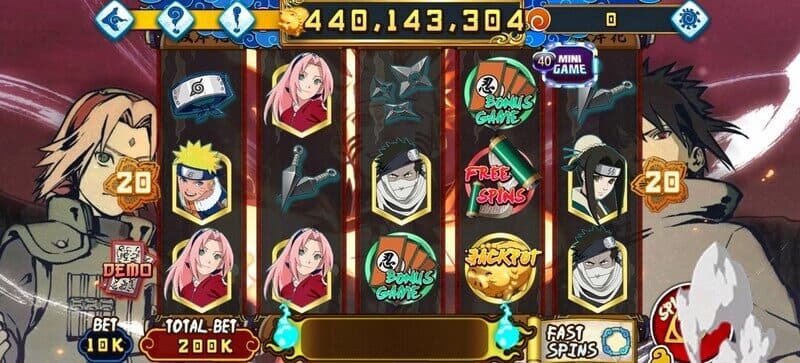 Chơi slot game Naruto 